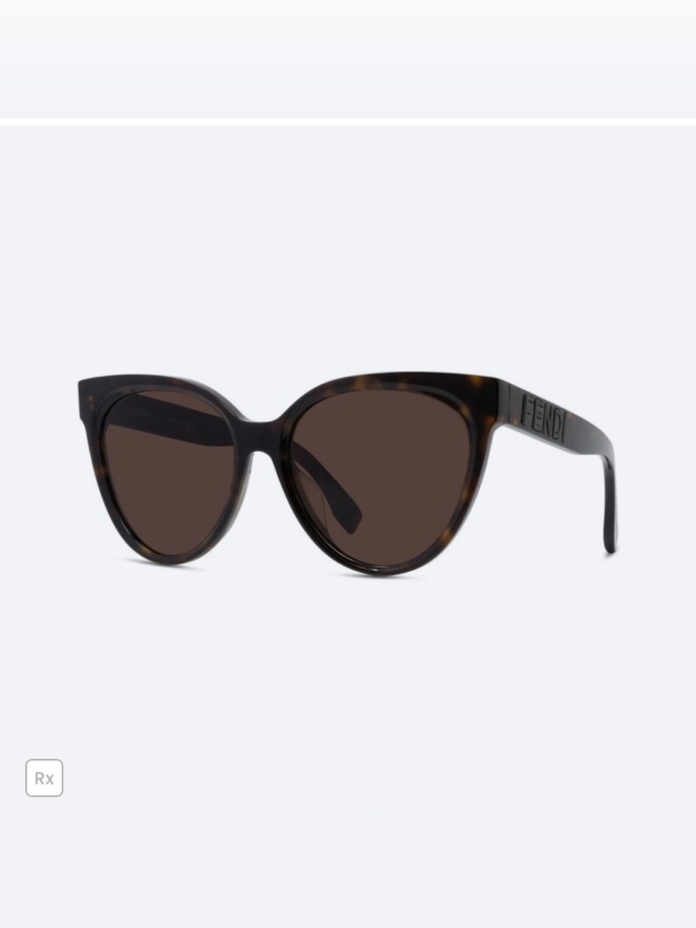 Fendi Tortoiseshell Cat-Eye Sunglasses with Brown Lenses